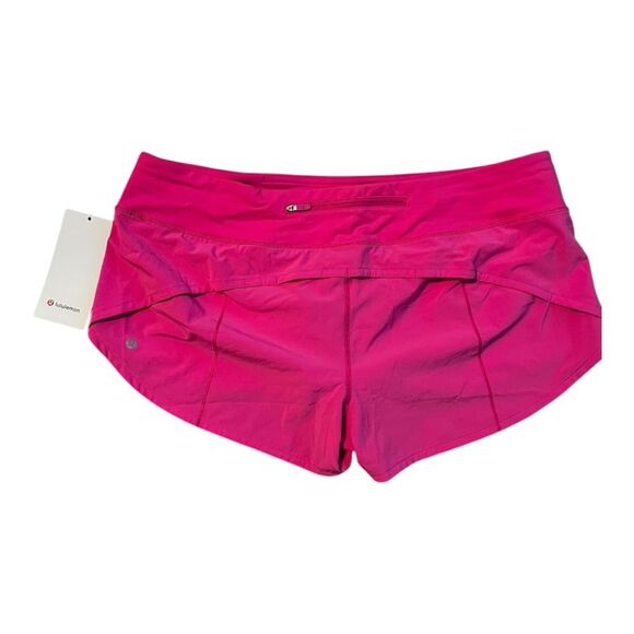 Lululemon Speed Up LR Low Rise Short 2.5" Lined SNCP Sonic Pink Size 14 NWT - Picture 7 of 9